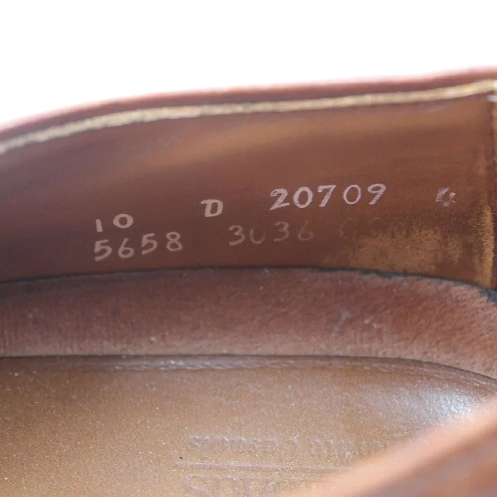 Allen Edmonds Size 10D Saddle Oxford Brogue Dress Shoes Brown Leather 20709